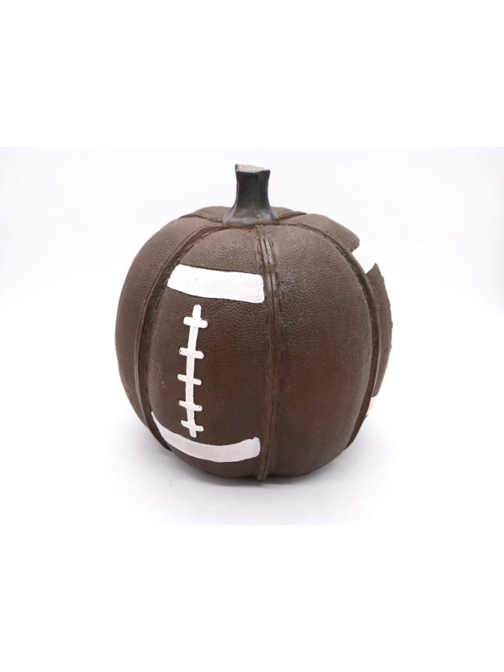 Robert Stanley Signature Collection Resin Fall Football Pumpkin Decor 9" tall